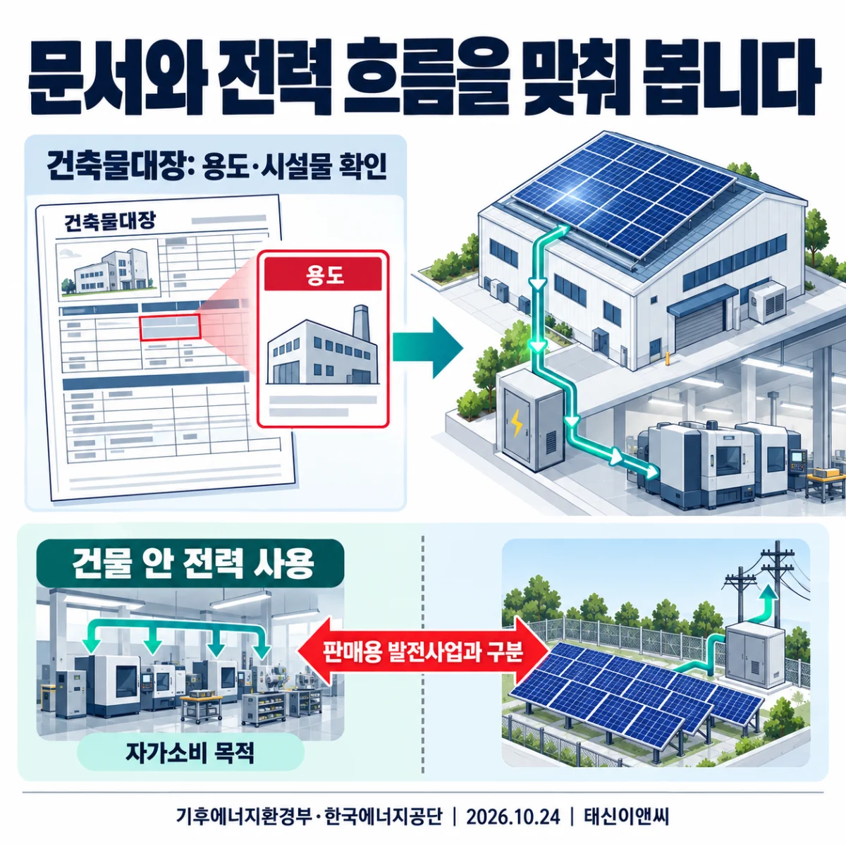 문서와 전력 흐름을 맞춰 봅니다